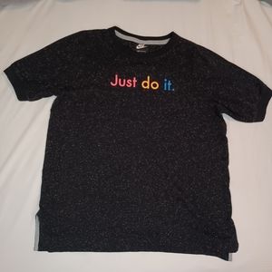 Nike Just Do It Neon Speckeld T Shirt, Medium